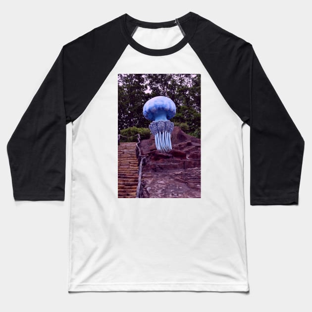 Jellyfish Sculpture. Vladivostok Oceanarium Baseball T-Shirt by IgorPozdnyakov